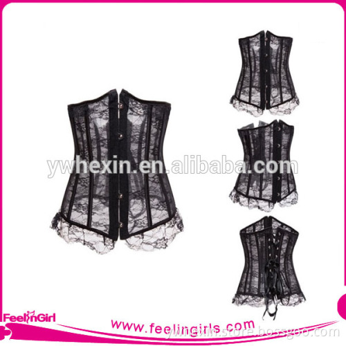 Wholesale Black Lace Women Sexy Underbust Corset Slimming